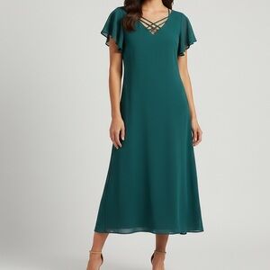 Vintage‎ Tradition Teal Midi Dress Women’s Plus Size 18